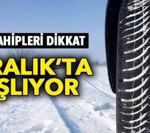1 Aralıkta Kış Lastikleri Zorunlu Oluyor